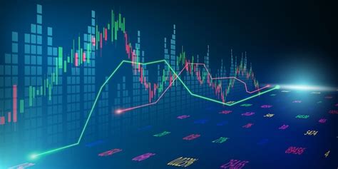 Stock Market Economic Graph With Diagrams Business And Financial