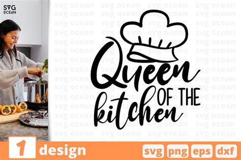 Queen Of The Kitchen Svg Cut File Cooking Cricut Kitchen