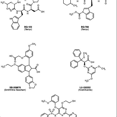 Endothelin Receptor Antagonists Download Scientific Diagram