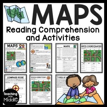 Map Skills Reading Comprehension Worksheets and Activities | TPT