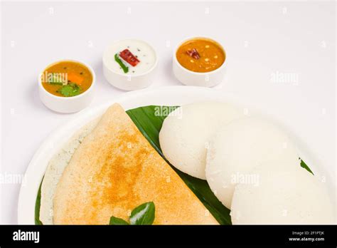 Ghee Roast Dosa And Idlii South Indian Main Breakfast Item Which Is