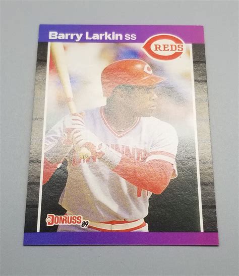 Multiple Errors 1989 Donruss Baseball Barry Larkin Card 257 Ebay