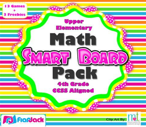 Fourth Grade Math Smart Board Games & Freebies (CCSS Aligned!)