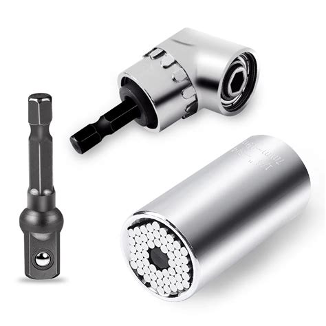 Buy Ratchet Gator Grip Original Universal Socket Wrench Power Drill Adapter Set