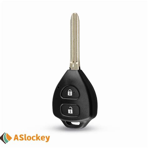 Locksmith 2 Button Remote Car Key Blank With Toy43 Blade For Toyota