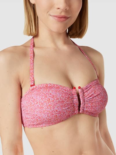 Esprit Bikini Oberteil In Bandeau Form Modell Kribi Beach Pink