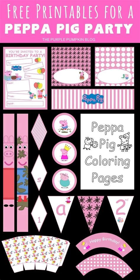 Peppa Pig Party Printables Fun Party Ideas Peppa Pig Birthday Party