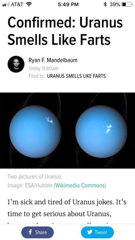 Confirmed Uranus Smells Like Farts º Uranus Smells Like Farts Im Sick