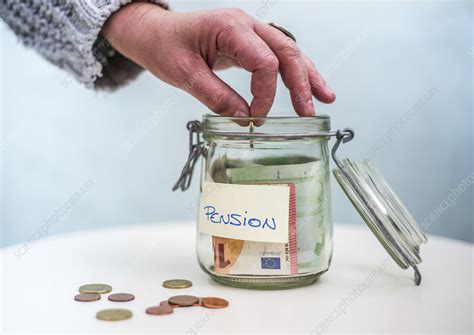 Pension pot, conceptual image - Stock Image - C038/6047 - Science Photo ...