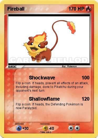 Pokémon Fireball 205 205 Shockwave My Pokemon Card