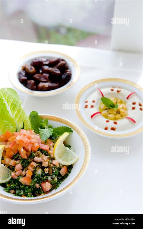 Arabic Dishes Dubai Uae Stock Photo Alamy