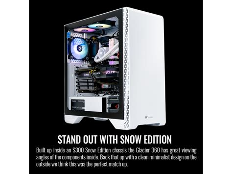 Thermaltake LCGS Glacier 360 Gaming Desktop AMD Ryzen 5 5600X 6 Core