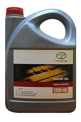 Genuine Toyota 10W40 Semi Synthetic Engine Motor Oil 5 litre 5L 10 40 ...