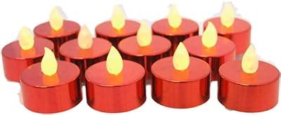 Amazon Nancia Pack Flameless Led Tea Lights Candles Realistic