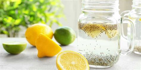 Chia And Lemon Drink Lemon Drink Chia Seed Drinks Chia Recipe