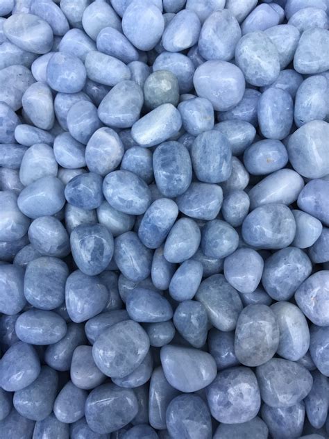 Tumbled Stones Wholesale Calcite Blue Tumbled Stones G