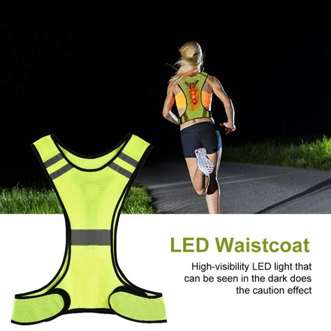 Tebru Reflective Waistcoat, Safety Vest, Outdoor Sports Safety Night ...