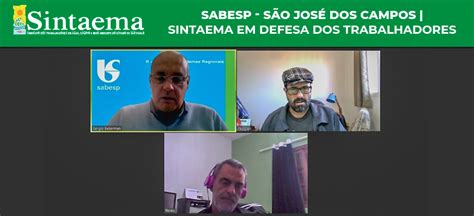 Sabesp São José dos Campos Sintaema em ação Sindicato dos