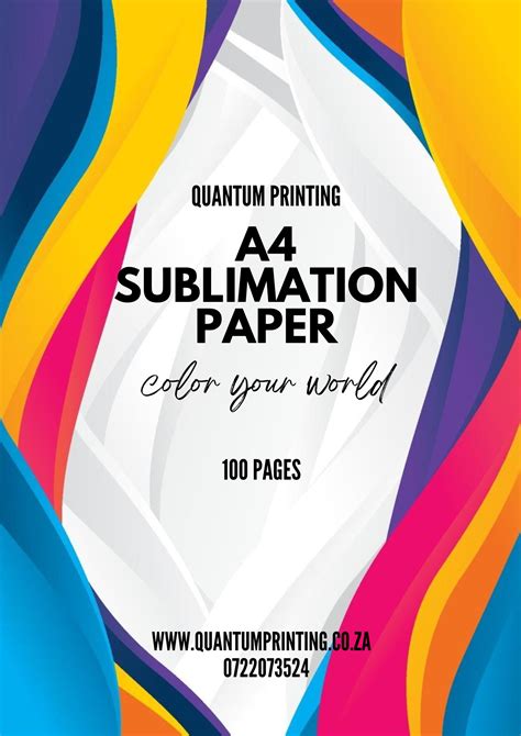 A4 Sublimation Paper – Quantum Blanks