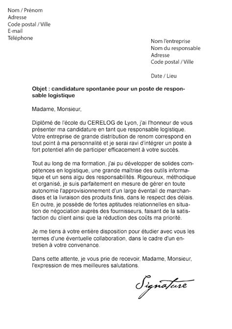 Exemple Dune Lettre De Motivation Pour Un Emploi