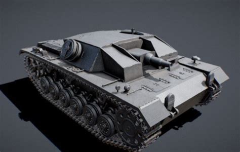 Stug Iii Ww German Tank Destroyer D Model