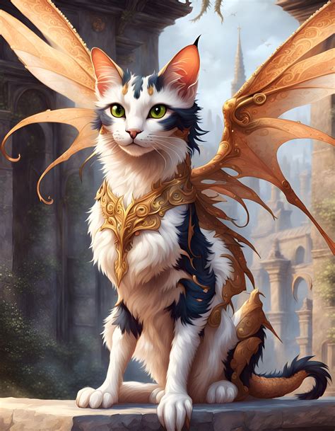 Calico Cat Fairy Dragon Hybrid Rnightcafe