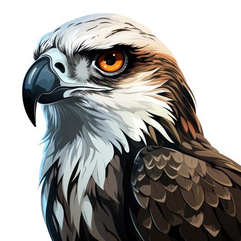 Premium Ai Image Attractive Osprey Logo On White Background Ai Generated