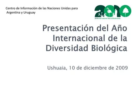 Ppt Presentaci N Del A O Internacional De La Diversidad Biol Gica