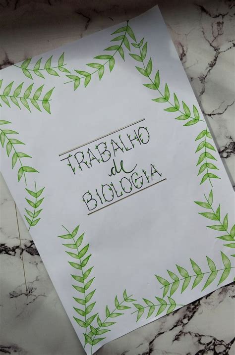 Capa Para Trabalho Biologia Librain