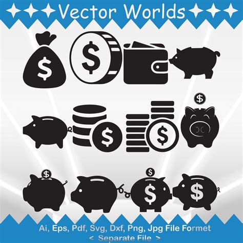 Piggy Bank Svg Vector Design Masterbundles