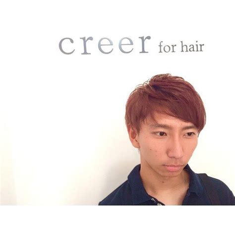 メンズスタイルピンクカラー 綺麗に入りました 美容室 creer for hair 鹿児島市 鴨池 お客様 メンズ throwカラー