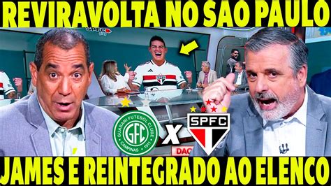 Reviravolta No Spfc James Rodriguez Reintegrado Ao Elenco Tricolor