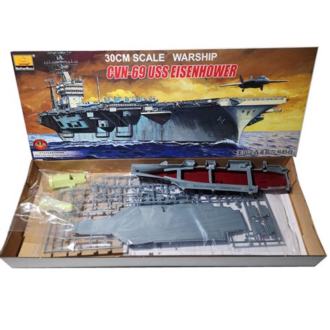 1/700 Scale USS CVN69 Aircraft Carrier Assembly Model Kit WW2 ...