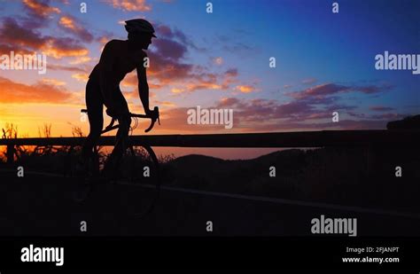 Silhouette Man Mountain Biking Stock Videos And Footage Hd And 4k Video