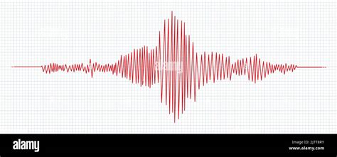 Seismograph Measurement Or Lie Detector Graph Seismic Measurements With Data Record Vector