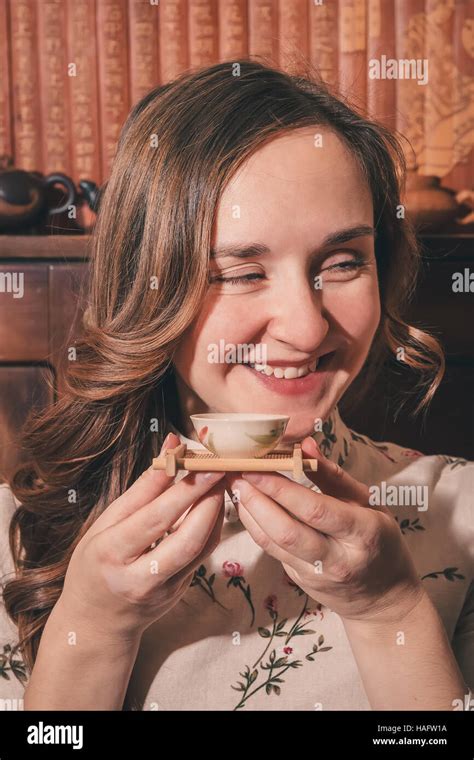 Tea Ceremony Is Performed By Master Stock Photo Alamy