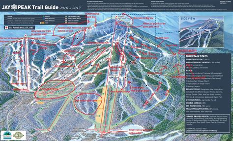 Jay Peak Honest Trail Map : skiing