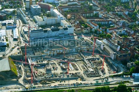 Luftaufnahme Jena Neubau eines Büro und Geschäftshauses der Carl