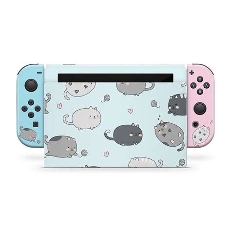 Kawaii Nintendo Switch Skin Cute Cats Switch Skin Pet Pastel Switch