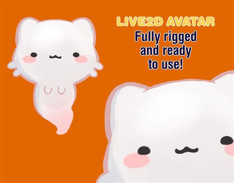 Vtuber Ghost Cat Fully Bodyfully Rigged Live2d Avatar Etsy Australia