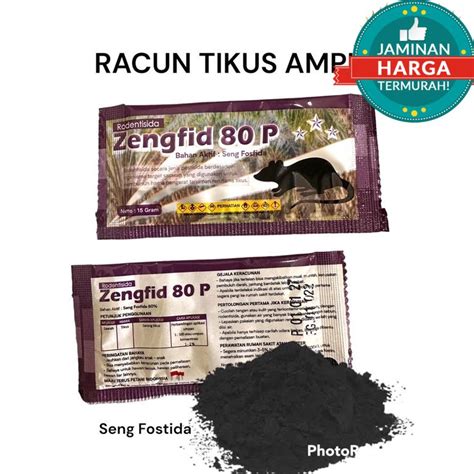 Jual RACUN TIKUS ZENGFID KOVINPLUS KOVIN PLUS POSPIT BUBUK HITAM 80P