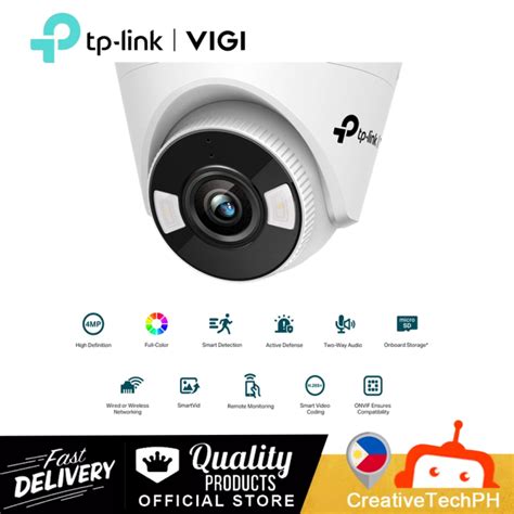 Tp Link Vigi C440 W 4mm 4mp Full Color Wi Fi Turret Network Camera