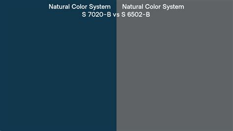 Natural Color System S 7020 B Vs S 6502 B Side By Side Comparison