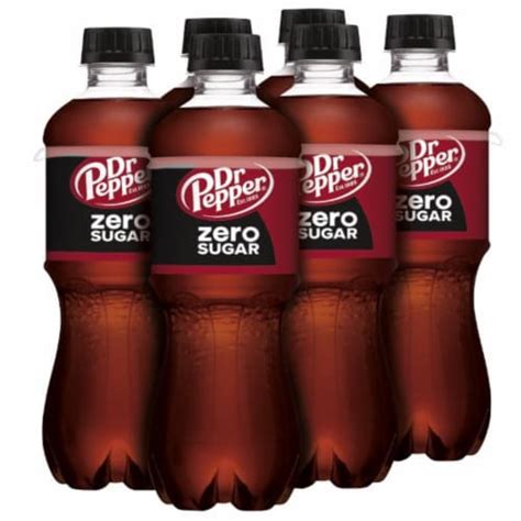 Dr Pepper Zero Sugar Soda Bottles 6 Pk 16 9 Fl Oz Frys Food Stores