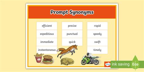 Prompt Synonyms Word Mat L Enseignant A Fait Twinkl