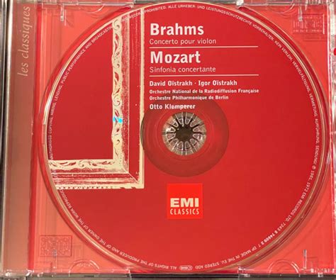 Violin Concerto Sinfonia Concertante Johannes Brahms Wolfgang