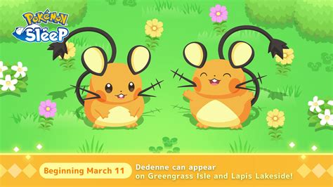 Pokémon Sleep anuncia un evento eléctrico e introducirá a Dedenne