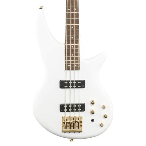 Jackson Js3 Spectra Bass 4 String White Gold Hardware