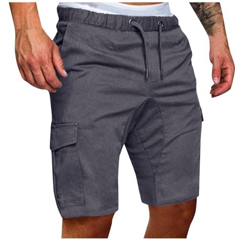 Aueoeo Golf Shorts Men Men S Elastic Waist Cargo Shorts Casual Big And