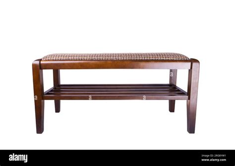 shoe bench isolated  white background stock photo alamy